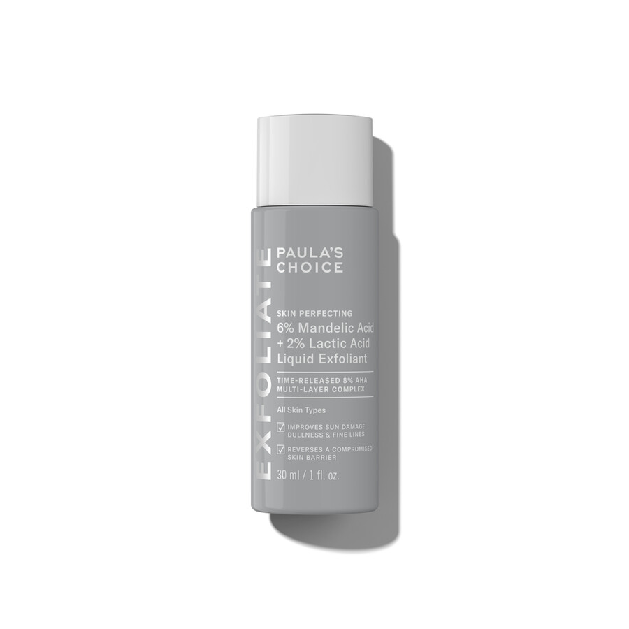exfoliante líquido aha con 6 de ácido mandélico y 2 de ácido láctico