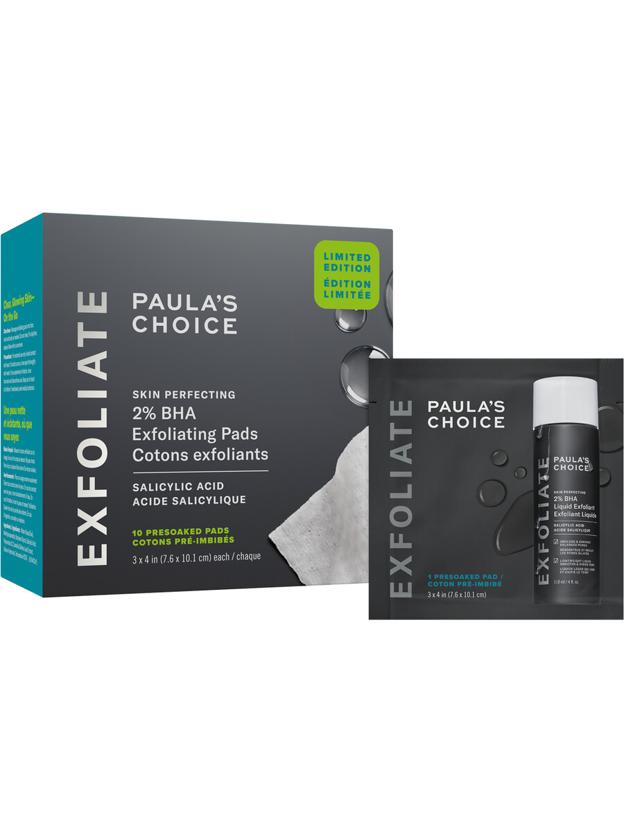 toallitas exfoliantes con 2 bha