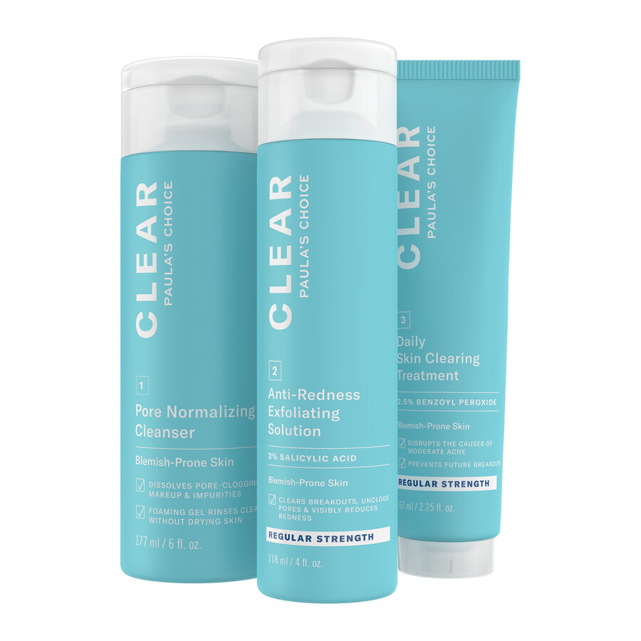kit de productos para el acné clear de intensidad regular