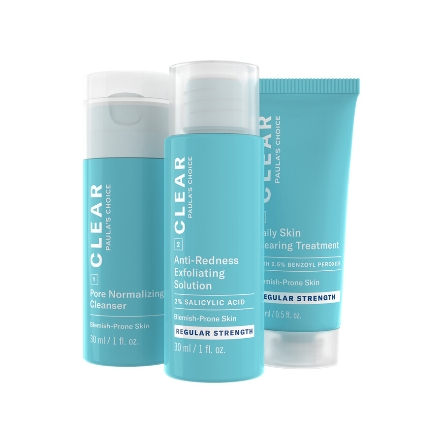 kit de viaje de dos semanas de potencia regular clear