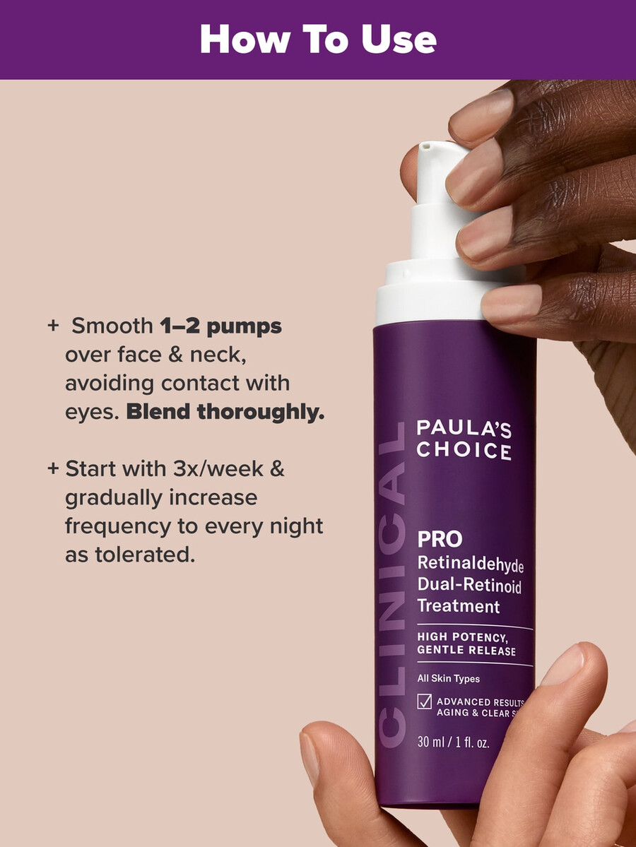 tratamiento dual con retinaldehído y retinoides clinical pro